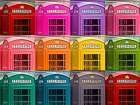 Multicoloured telephone boxes Art Print